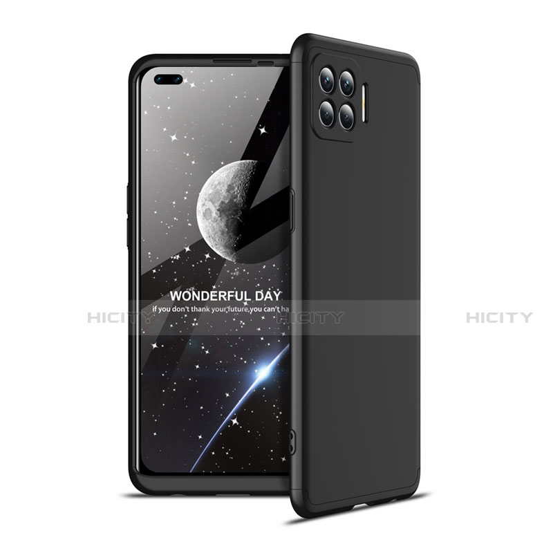 Custodia Plastica Rigida Cover Opaca Fronte e Retro 360 Gradi per Oppo A93 Nero