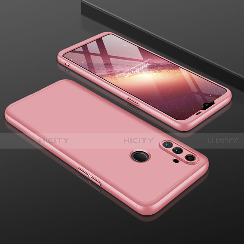 Custodia Plastica Rigida Cover Opaca Fronte e Retro 360 Gradi per Realme C3 Oro Rosa