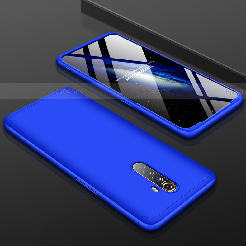 Custodia Plastica Rigida Cover Opaca Fronte e Retro 360 Gradi per Realme X2 Pro Blu