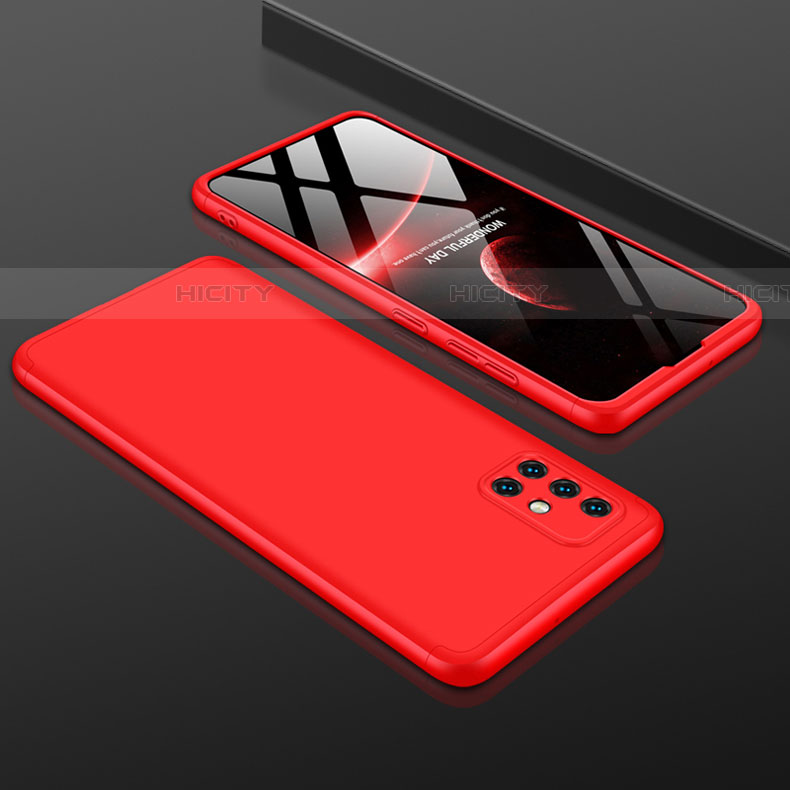 Custodia Plastica Rigida Cover Opaca Fronte e Retro 360 Gradi per Samsung Galaxy A51 5G Rosso