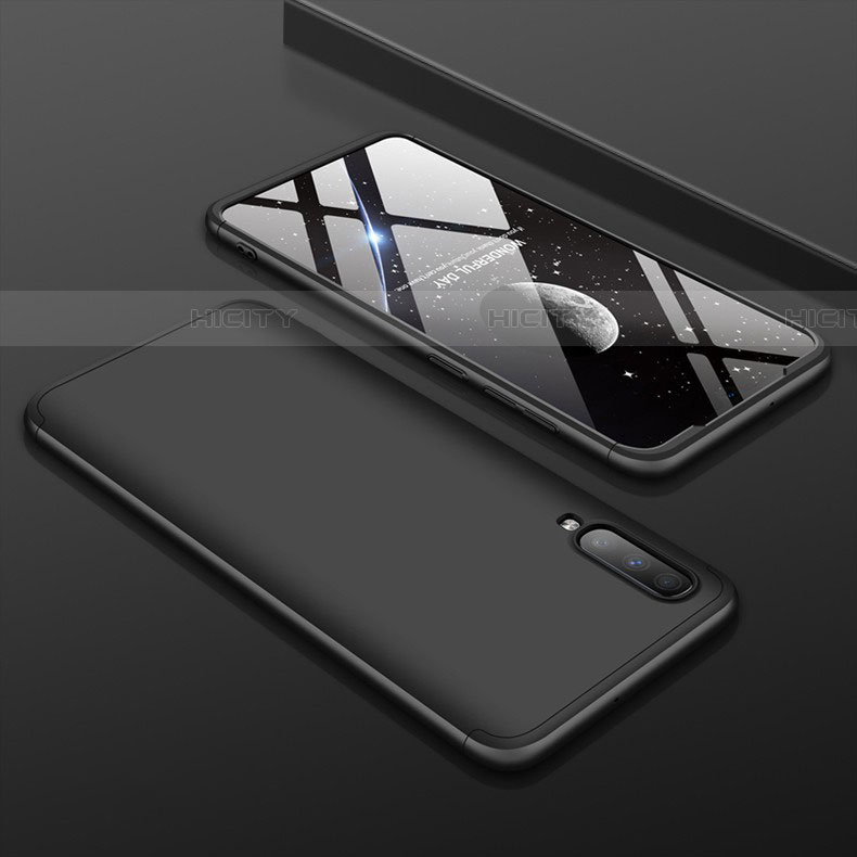 Custodia Plastica Rigida Cover Opaca Fronte e Retro 360 Gradi per Samsung Galaxy A70S Nero