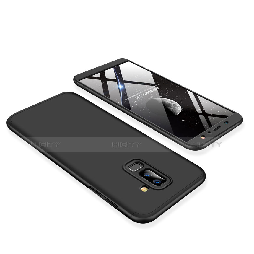 Custodia Plastica Rigida Cover Opaca Fronte e Retro 360 Gradi per Samsung Galaxy A9 Star Lite Nero