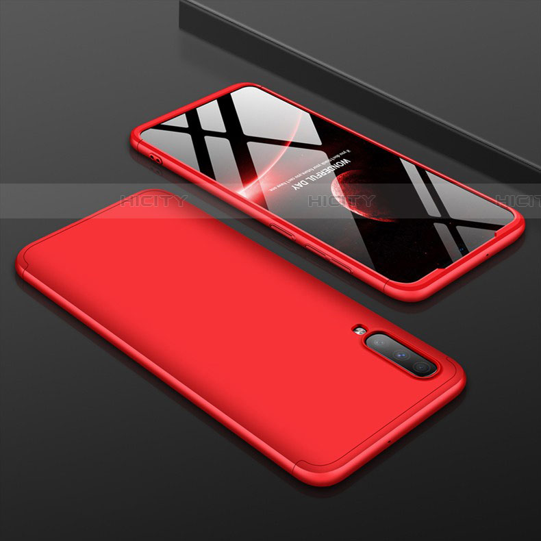 Custodia Plastica Rigida Cover Opaca Fronte e Retro 360 Gradi per Samsung Galaxy A90 5G Rosso