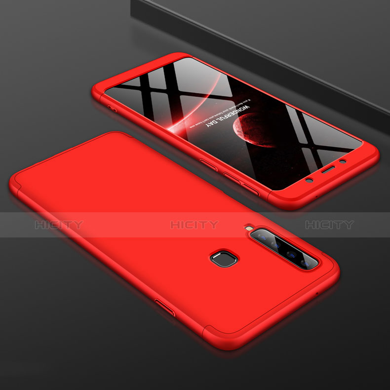 Custodia Plastica Rigida Cover Opaca Fronte e Retro 360 Gradi per Samsung Galaxy A9s Rosso