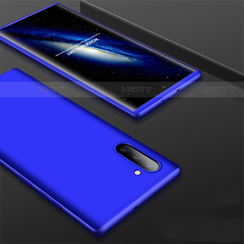 Custodia Plastica Rigida Cover Opaca Fronte e Retro 360 Gradi per Samsung Galaxy Note 10 Blu