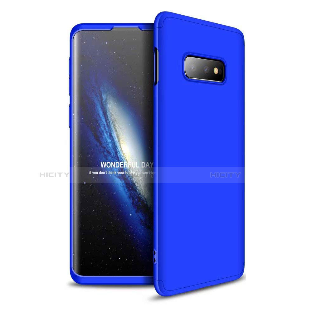 Custodia Plastica Rigida Cover Opaca Fronte e Retro 360 Gradi per Samsung Galaxy S10e Blu