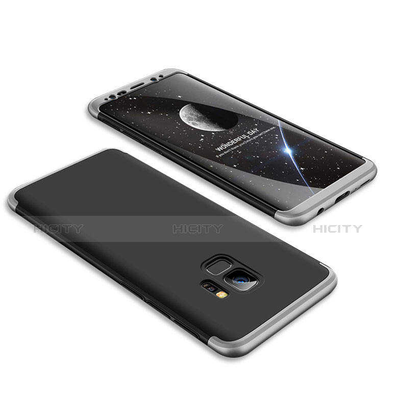 Custodia Plastica Rigida Cover Opaca Fronte e Retro 360 Gradi per Samsung Galaxy S9 Grigio