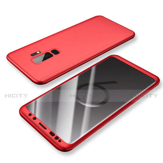 Custodia Plastica Rigida Cover Opaca Fronte e Retro 360 Gradi per Samsung Galaxy S9 Plus Rosso