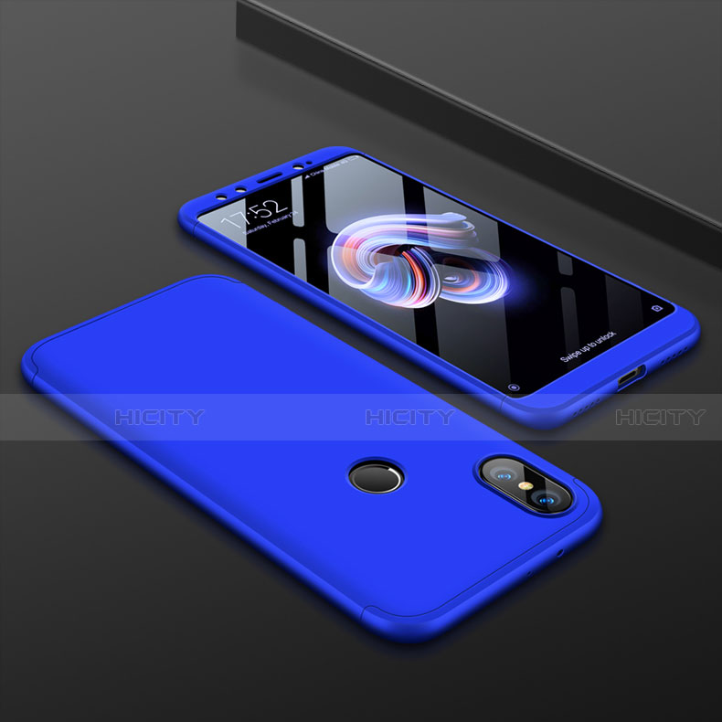 Custodia Plastica Rigida Cover Opaca Fronte e Retro 360 Gradi per Xiaomi Mi 6X Blu