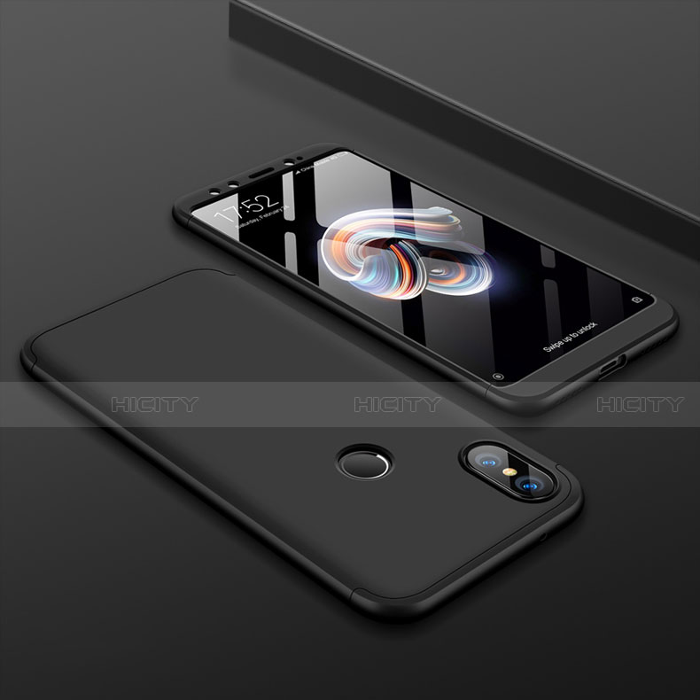 Custodia Plastica Rigida Cover Opaca Fronte e Retro 360 Gradi per Xiaomi Mi 6X Nero