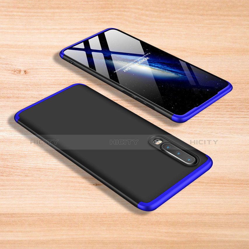 Custodia Plastica Rigida Cover Opaca Fronte e Retro 360 Gradi per Xiaomi Mi 9 Blu e Nero