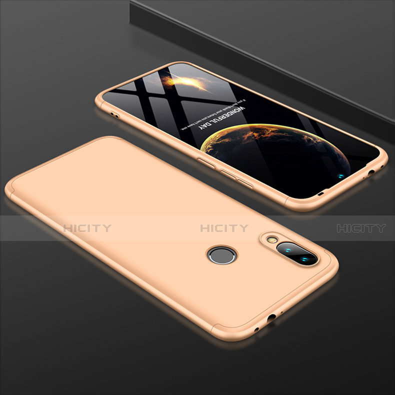 Custodia Plastica Rigida Cover Opaca Fronte e Retro 360 Gradi per Xiaomi Redmi 7 Oro