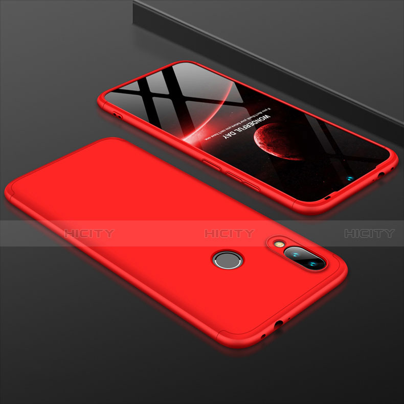 Custodia Plastica Rigida Cover Opaca Fronte e Retro 360 Gradi per Xiaomi Redmi 7 Rosso