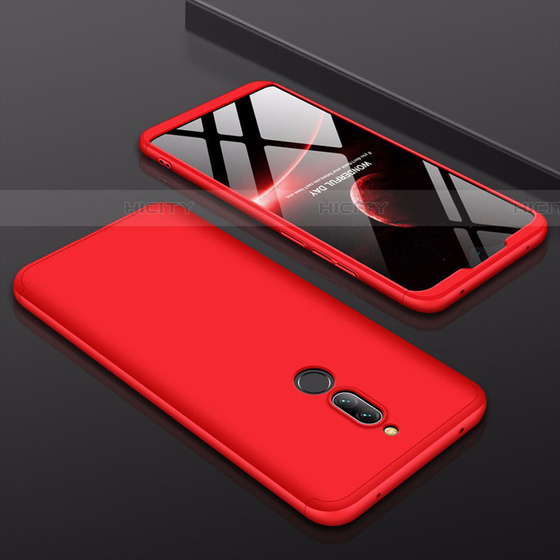 Custodia Plastica Rigida Cover Opaca Fronte e Retro 360 Gradi per Xiaomi Redmi 8 Rosso