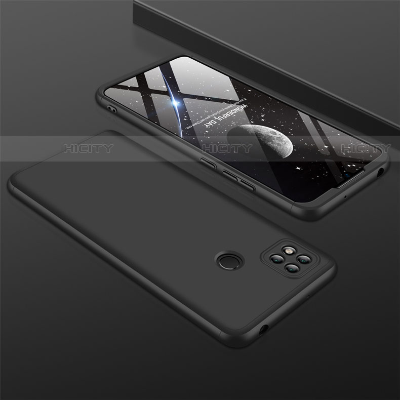 Custodia Plastica Rigida Cover Opaca Fronte e Retro 360 Gradi per Xiaomi Redmi 9C Nero