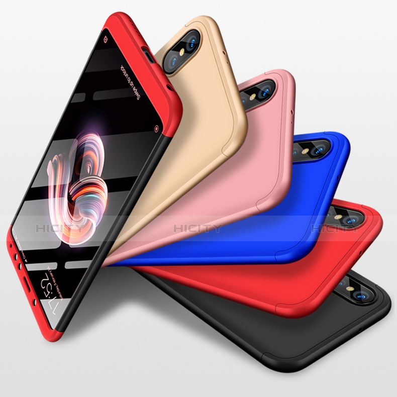 Custodia Plastica Rigida Cover Opaca Fronte e Retro 360 Gradi per Xiaomi Redmi Note 5 Pro