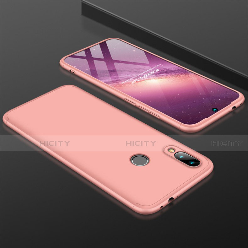 Custodia Plastica Rigida Cover Opaca Fronte e Retro 360 Gradi per Xiaomi Redmi Note 7 Oro Rosa