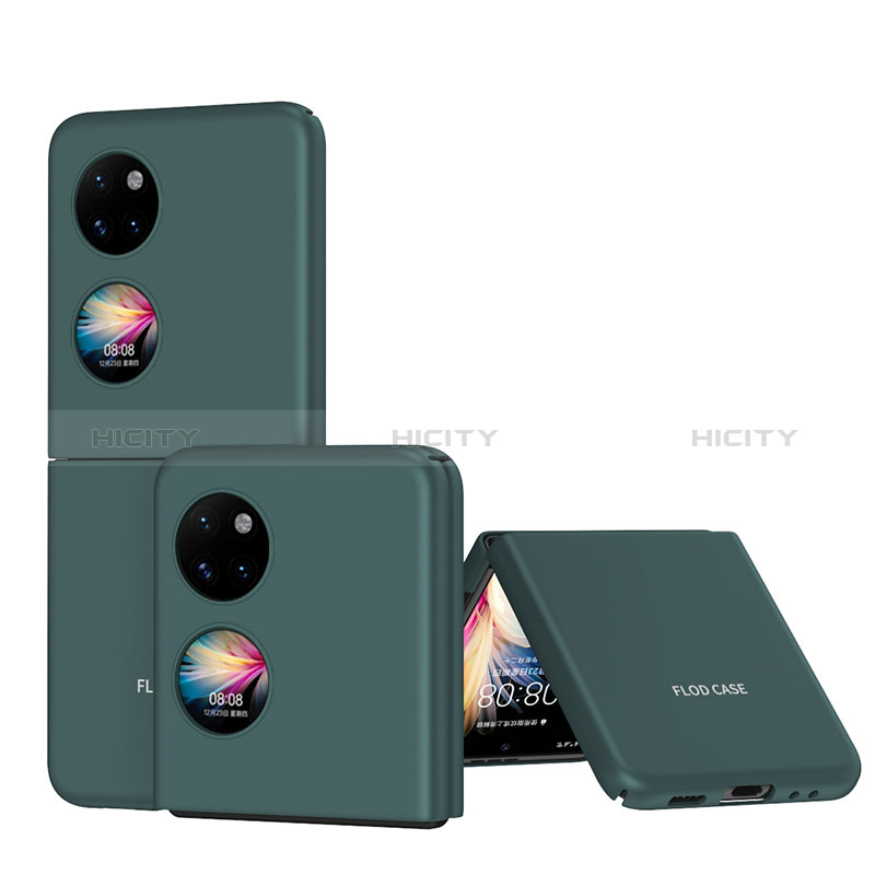 Custodia Plastica Rigida Cover Opaca Fronte e Retro 360 Gradi QH1 per Huawei P50 Pocket