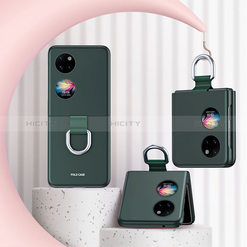 Custodia Plastica Rigida Cover Opaca Fronte e Retro 360 Gradi QH2 per Huawei P50 Pocket