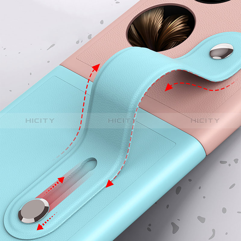Custodia Plastica Rigida Cover Opaca Fronte e Retro 360 Gradi QH4 per Huawei Pocket S