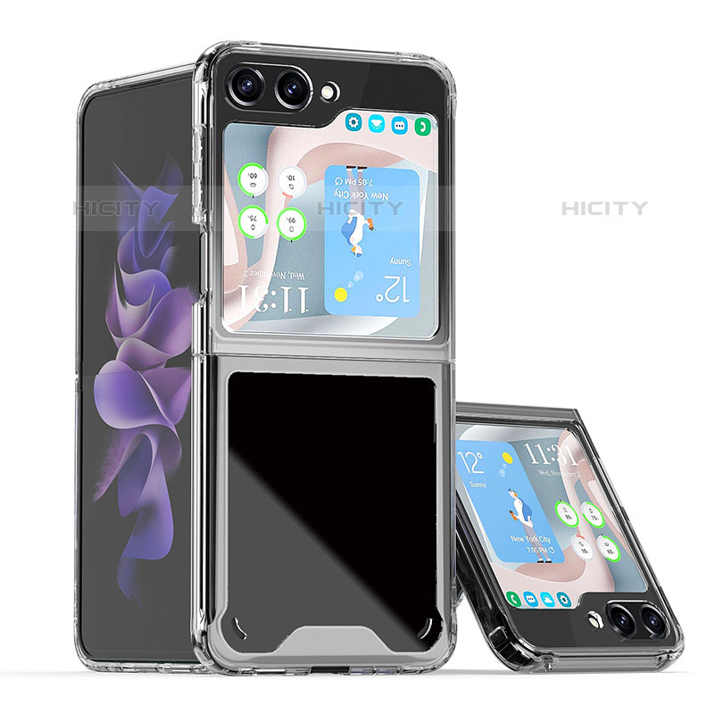 Custodia Plastica Rigida Cover Opaca Fronte e Retro 360 Gradi QW1 per Samsung Galaxy Z Flip5 5G