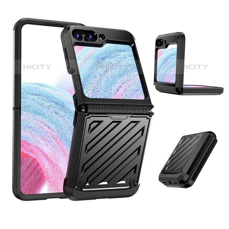 Custodia Plastica Rigida Cover Opaca Fronte e Retro 360 Gradi Z01L per Samsung Galaxy Z Flip5 5G