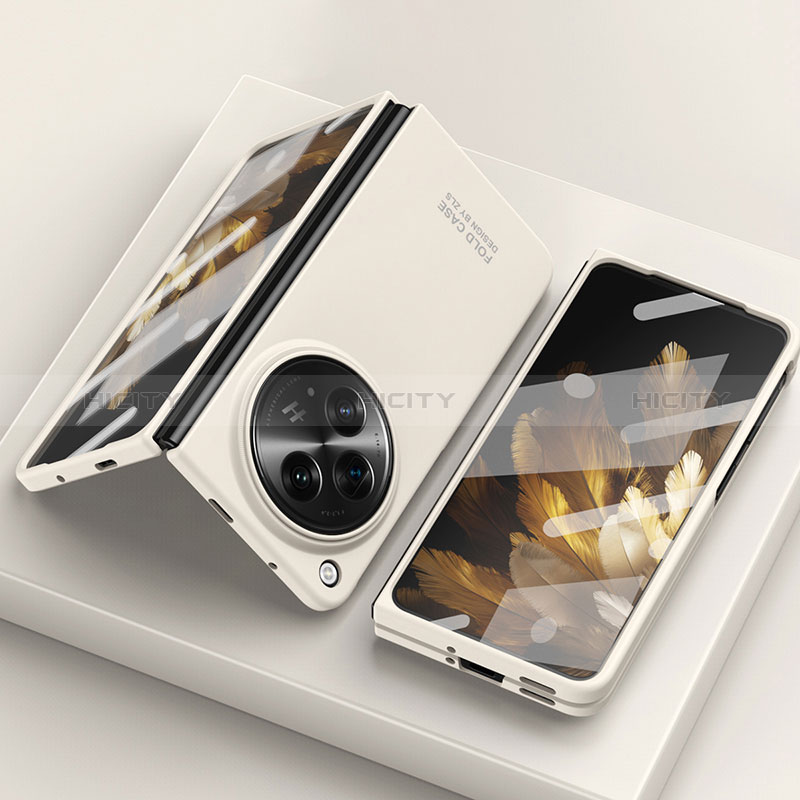 Custodia Plastica Rigida Cover Opaca Fronte e Retro 360 Gradi ZL10 per OnePlus Open 5G
