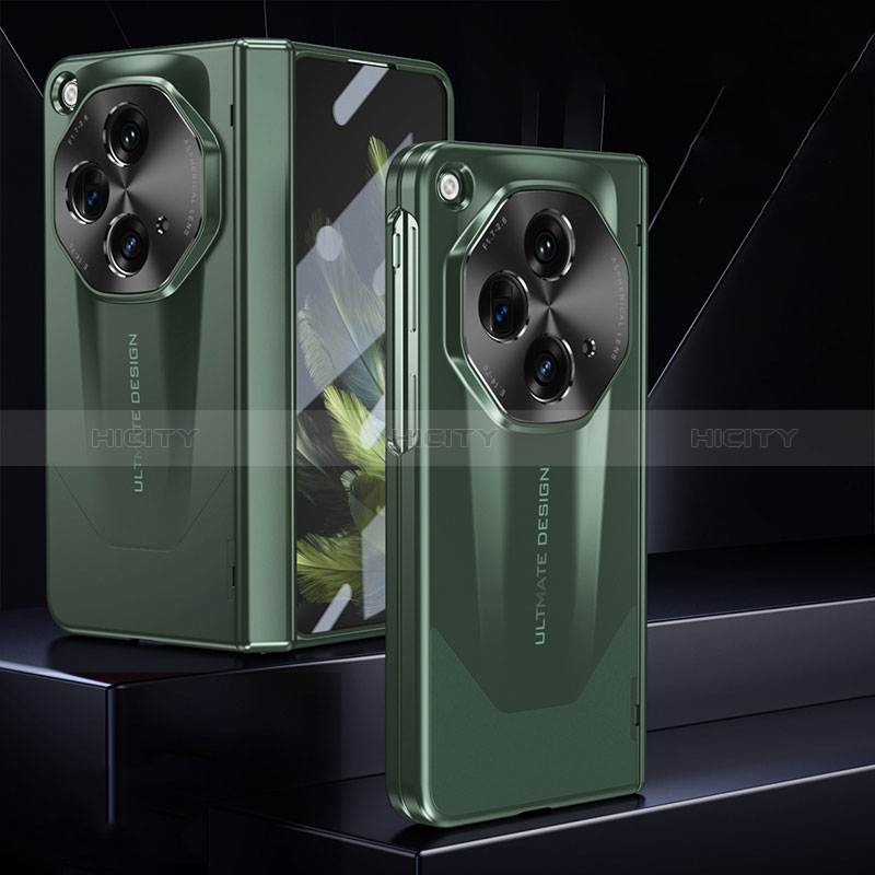 Custodia Plastica Rigida Cover Opaca Fronte e Retro 360 Gradi ZL2 per OnePlus Open 5G Verde