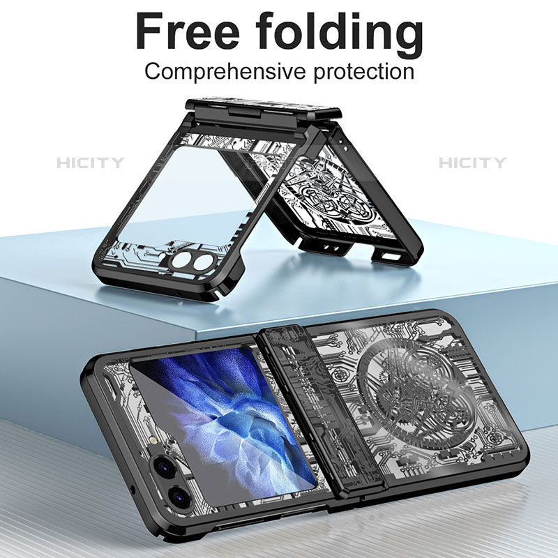 Custodia Plastica Rigida Cover Opaca Fronte e Retro 360 Gradi ZL3 per Samsung Galaxy Z Flip5 5G