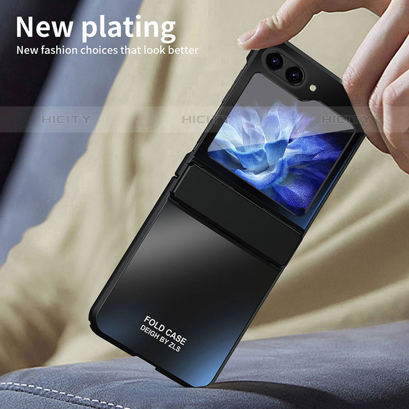 Custodia Plastica Rigida Cover Opaca Fronte e Retro 360 Gradi ZL7 per Samsung Galaxy Z Flip5 5G