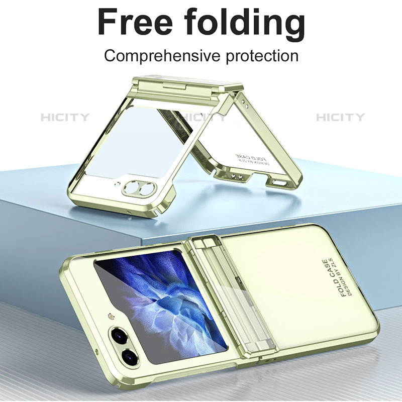 Custodia Plastica Rigida Cover Opaca Fronte e Retro 360 Gradi ZL9 per Samsung Galaxy Z Flip5 5G