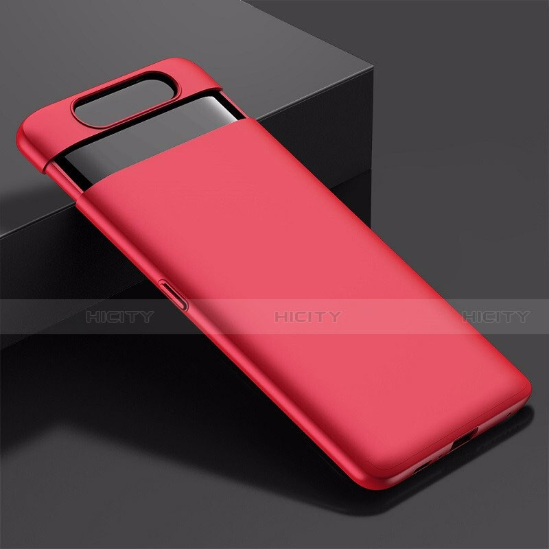 Custodia Plastica Rigida Cover Opaca G01 per Samsung Galaxy A80 Rosso