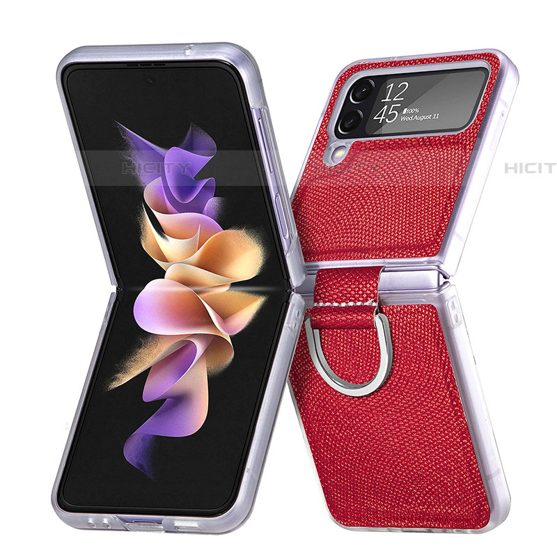 Custodia Plastica Rigida Cover Opaca H05 per Samsung Galaxy Z Flip4 5G Rosso
