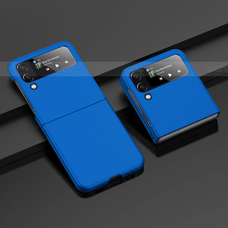 Custodia Plastica Rigida Cover Opaca H07 per Samsung Galaxy Z Flip4 5G Blu
