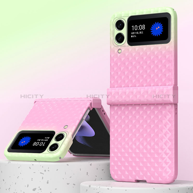 Custodia Plastica Rigida Cover Opaca H07 per Samsung Galaxy Z Fold3 5G Oro Rosa