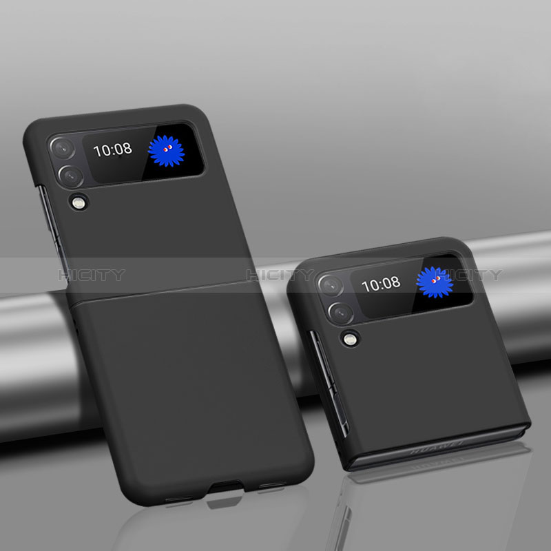Custodia Plastica Rigida Cover Opaca L01 per Samsung Galaxy Z Flip3 5G Nero