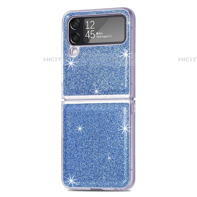 Custodia Plastica Rigida Cover Opaca L02 per Samsung Galaxy Z Flip4 5G Blu