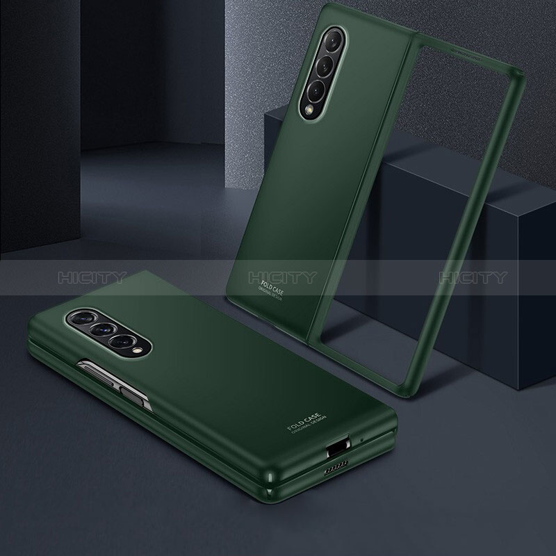 Custodia Plastica Rigida Cover Opaca L04 per Samsung Galaxy Z Fold3 5G Verde