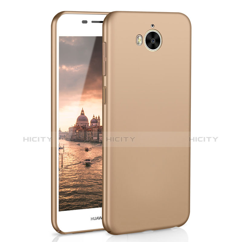 Custodia Plastica Rigida Cover Opaca M01 per Huawei Honor Play 6 Oro