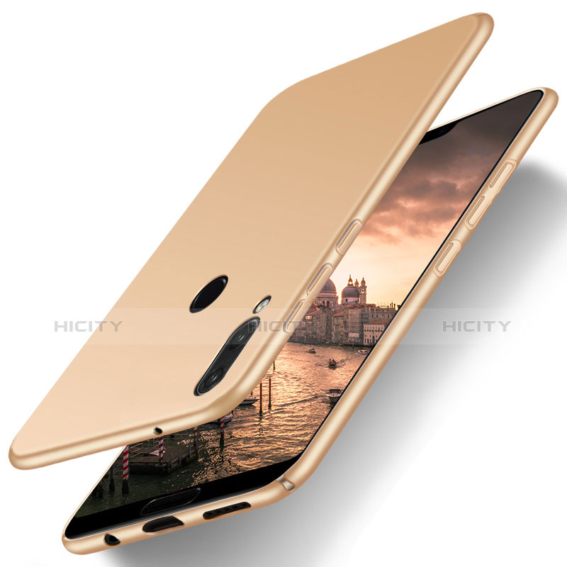 Custodia Plastica Rigida Cover Opaca M01 per Huawei P20 Lite Oro