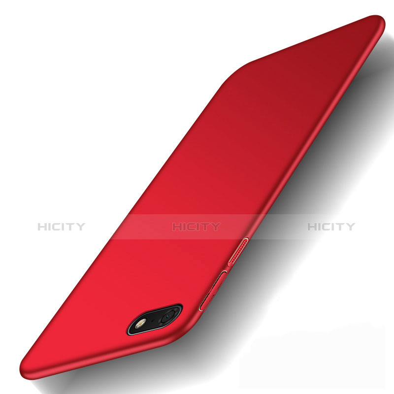 Custodia Plastica Rigida Cover Opaca M01 per Huawei Y5 Prime (2018) Rosso
