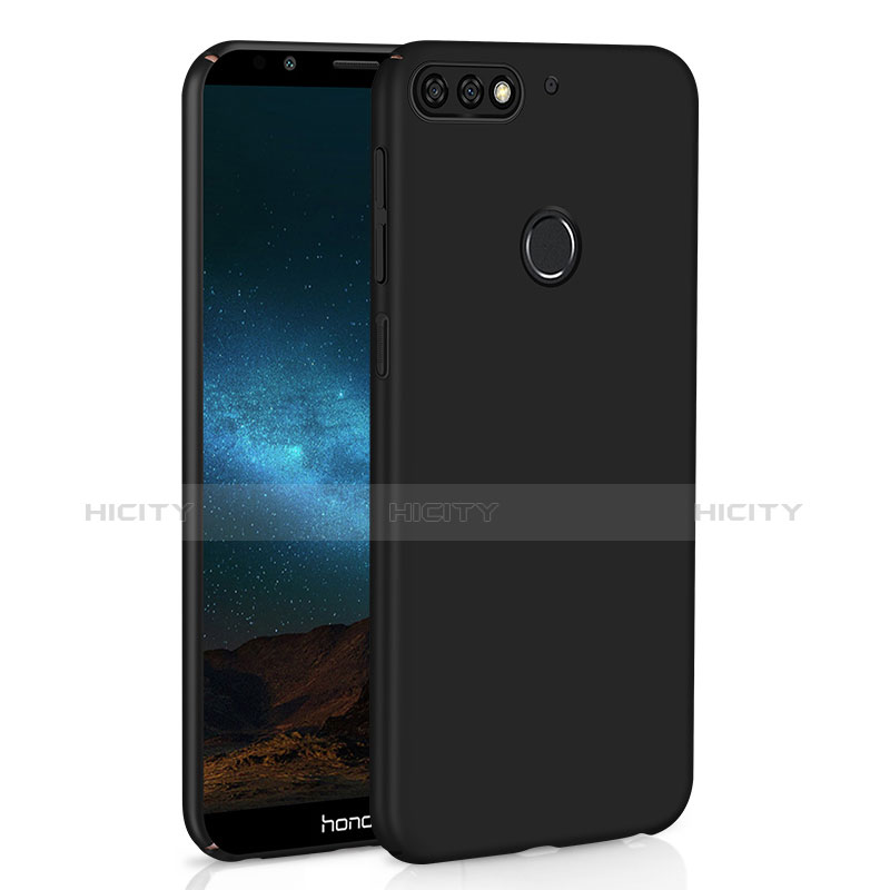 Custodia Plastica Rigida Cover Opaca M01 per Huawei Y7 (2018) Nero