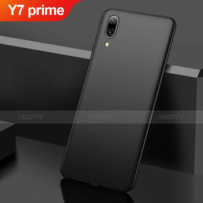 Custodia Plastica Rigida Cover Opaca M01 per Huawei Y7 Prime (2019) Nero