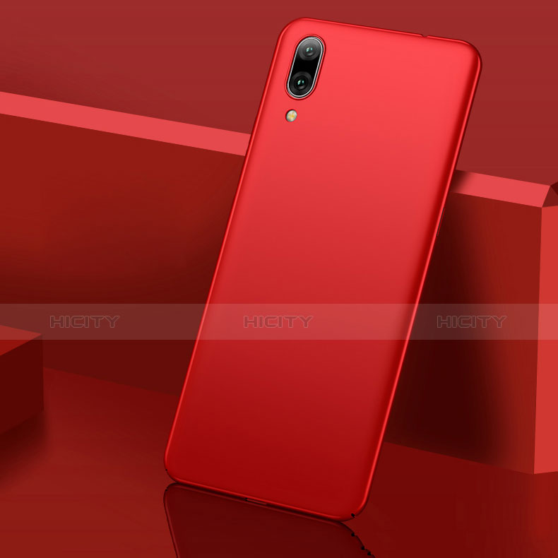 Custodia Plastica Rigida Cover Opaca M01 per Huawei Y7 Prime (2019) Rosso
