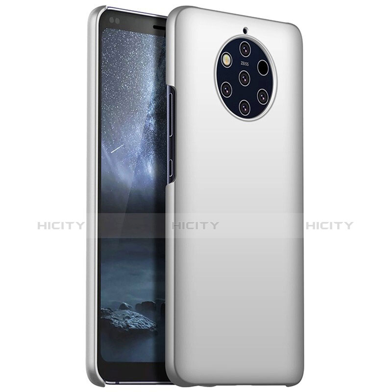 Custodia Plastica Rigida Cover Opaca M01 per Nokia 9 PureView Argento