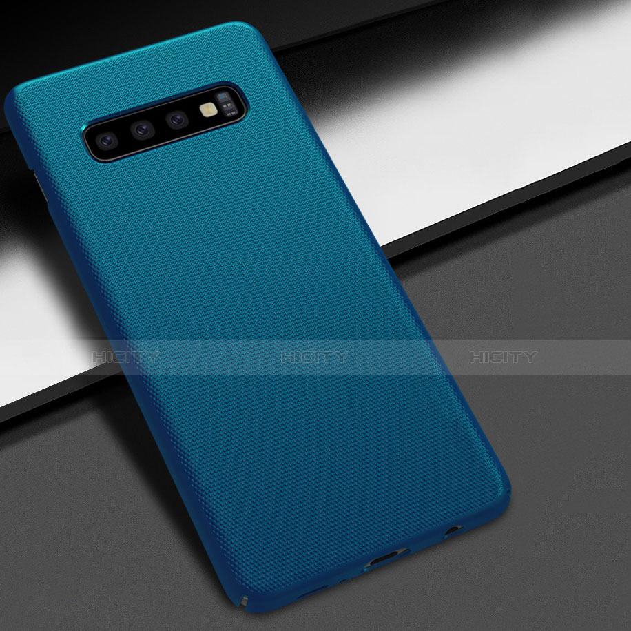 Custodia Plastica Rigida Cover Opaca M01 per Samsung Galaxy S10 Plus Blu