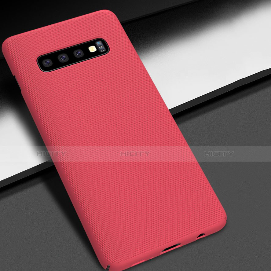 Custodia Plastica Rigida Cover Opaca M01 per Samsung Galaxy S10 Plus Rosso