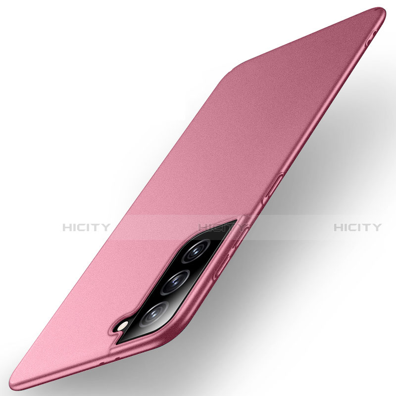 Custodia Plastica Rigida Cover Opaca M01 per Samsung Galaxy S21 5G Rosso Rosa