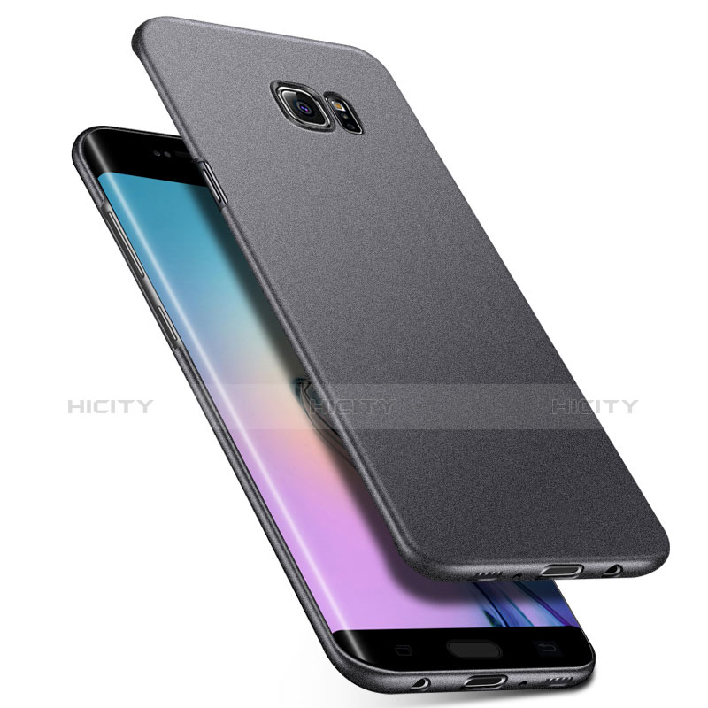 Custodia Plastica Rigida Cover Opaca M01 per Samsung Galaxy S6 Edge+ Plus SM-G928F Grigio