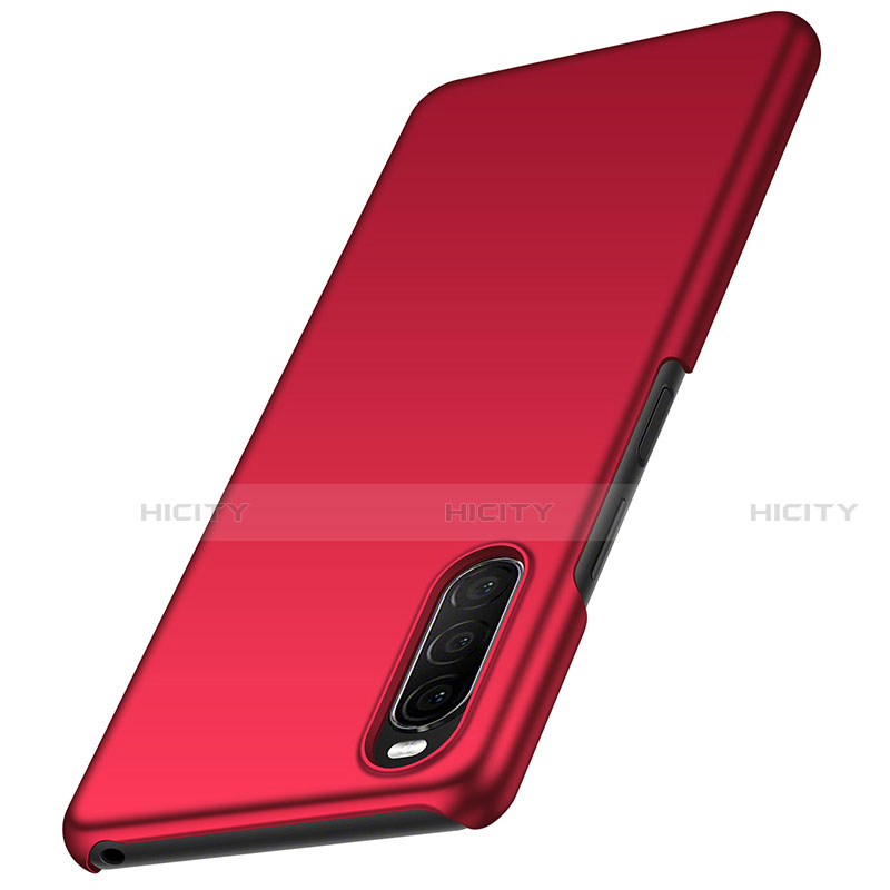 Custodia Plastica Rigida Cover Opaca M01 per Sony Xperia 10 II Rosso